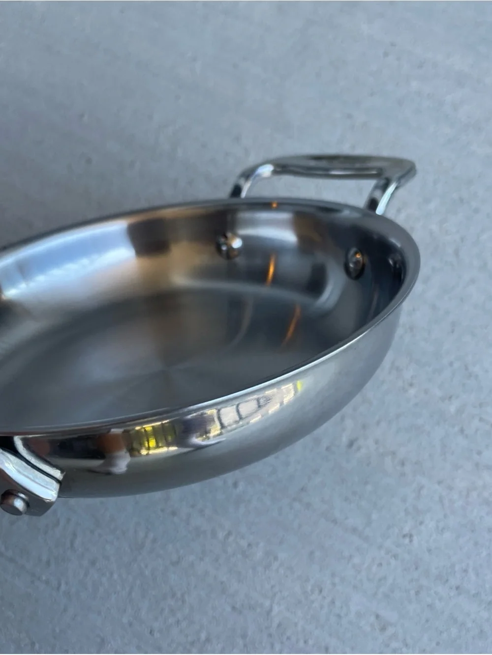 All-Clad Stainless 6” Mini Gratin Pan Tri-Ply Stainless Steel USA